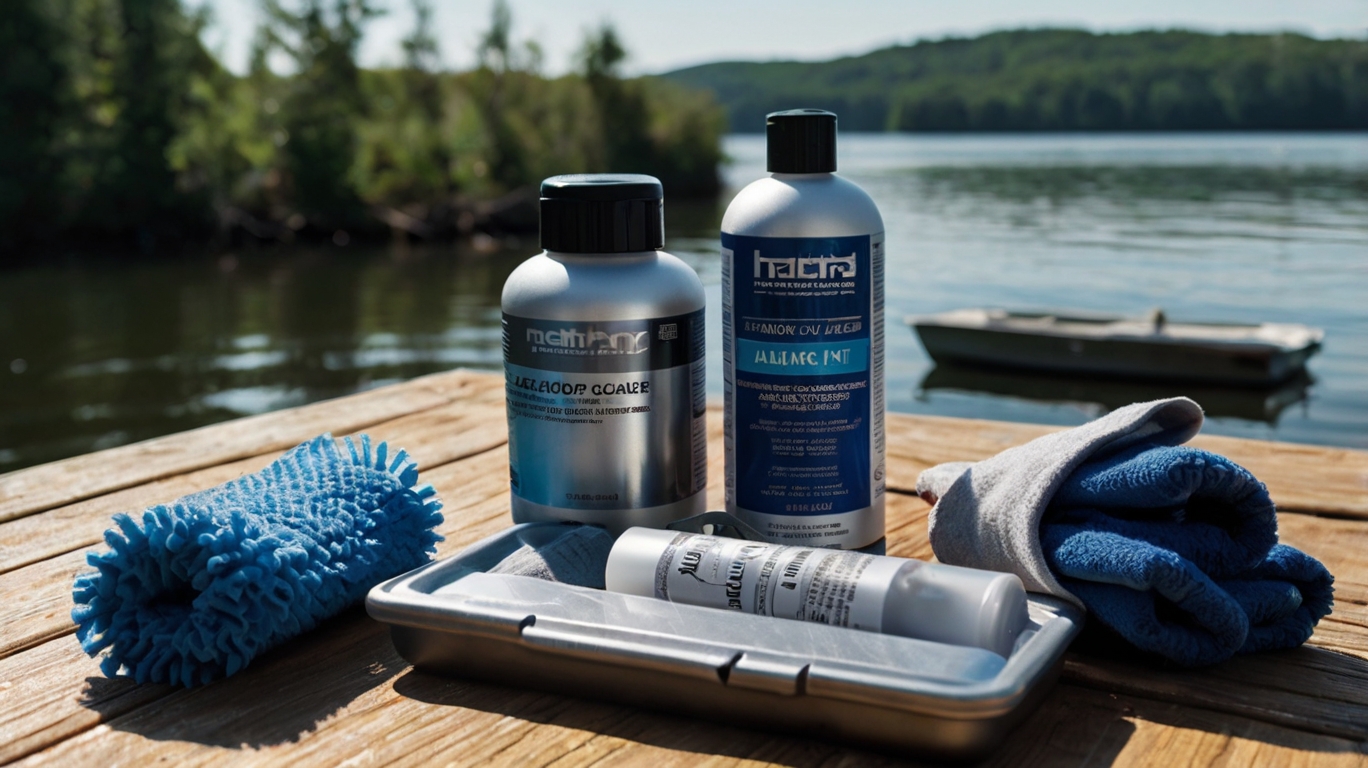 Cleaning and care products for aluminium boats